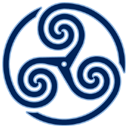Blue Wheeled Triskelion1 icon